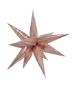 Globo Estrella 3d Oro Rosa Mediana