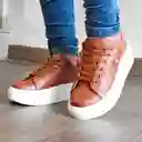 Zapato Dama Calzado Mujer Tenis Casual Karla Chacon Zamary Miel/39