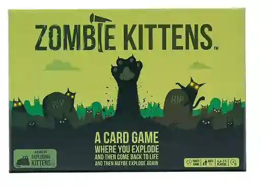 Exploding Kittens Zombie Kittens En Inglés Juegos De Mesa