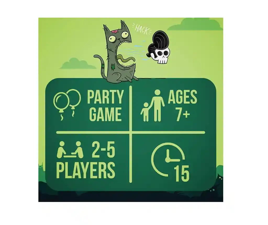 Exploding Kittens Zombie Kittens En Inglés Juegos De Mesa