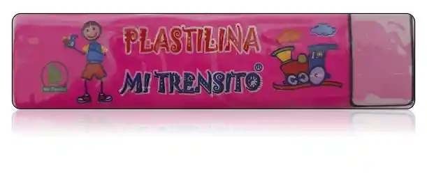 Plastilina Fucsia En Barra 55 Gr Mi Trensito