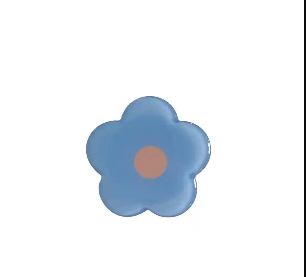 Accesorios De Soporte Telefono Celular Ringholder Con Diseño De Flor Azul