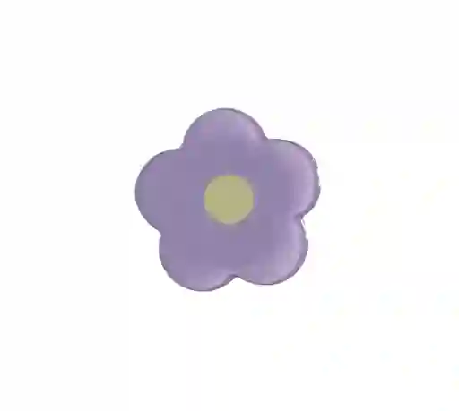 Accesorios De Soporte Telefono Celular Ringholder Con Diseño De Flor Morado