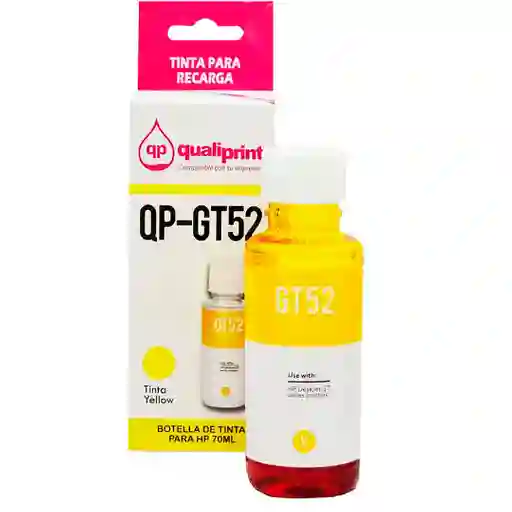 Botella De Tinta Amarilla Hp Ink Tank Genérica