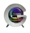 Lampara G Con Parlante, Cargador Inalambrico Reloj Y Alarma