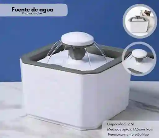 Bebedero Fuente De Agua Para Gatos Y Perros Bebedero