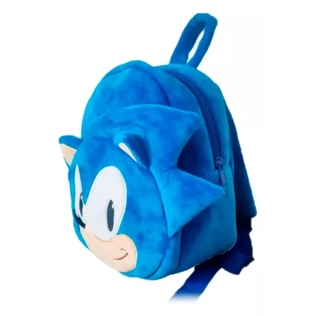 Morral Maleta Peluche Cara Sonic Boom Niños