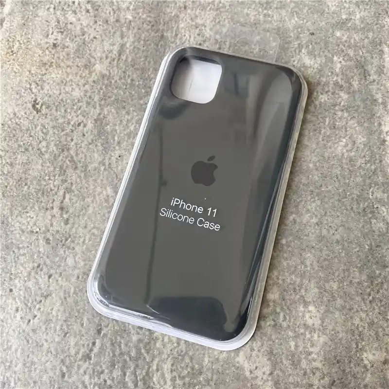 Funda Protectora Iphone 11 Silicon Carcasa Color Negro