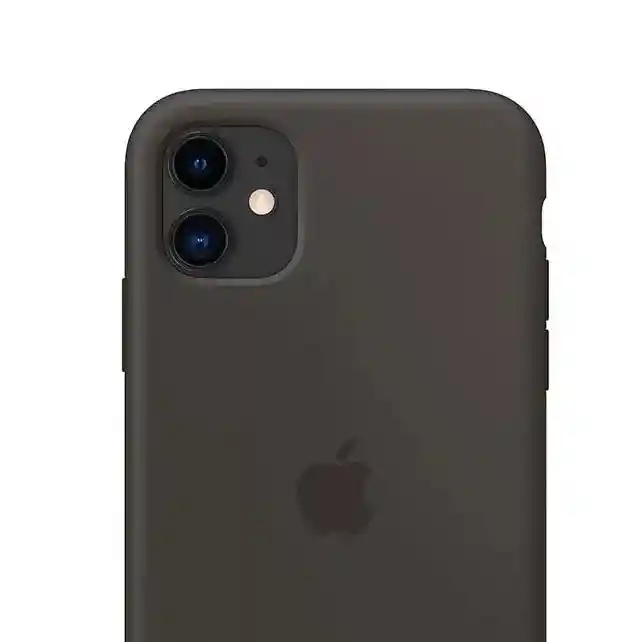 Funda Protectora Iphone 11 Silicon Carcasa Color Negro