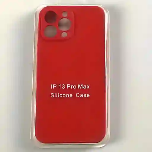 Carcasa Iphone 13 Pro Max Silicon Case Rojo
