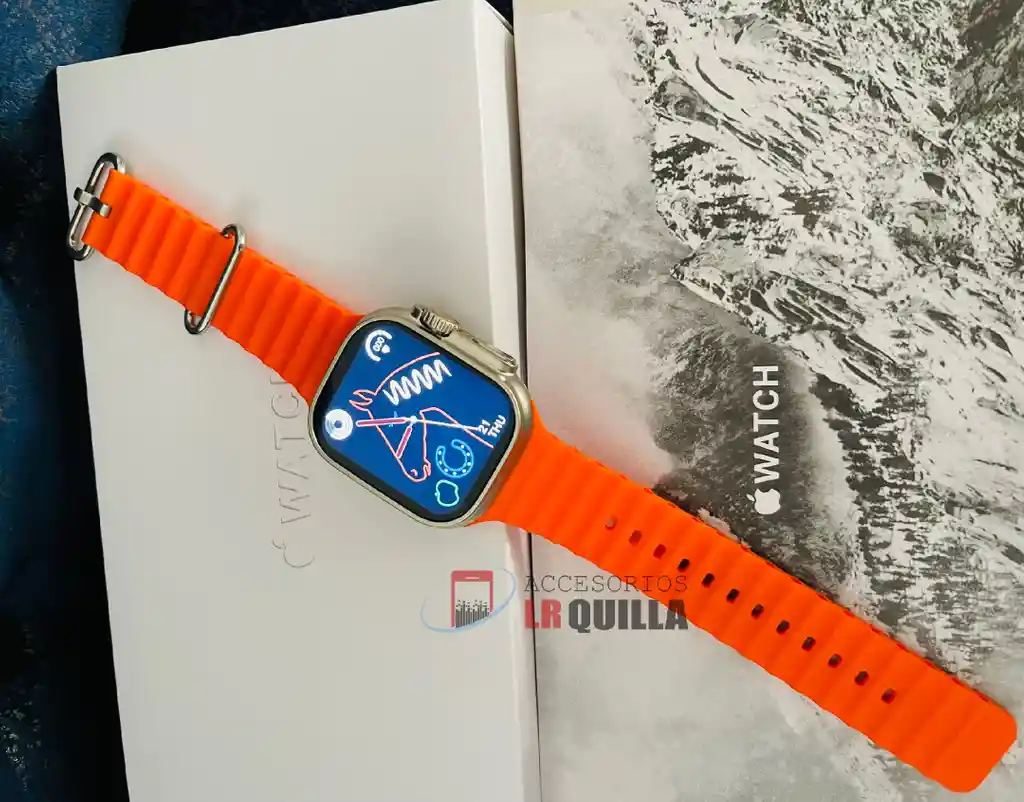 Reloj Inteligente Serie 8 Ultra Con Logo Apple | Apple Watch *naranja*