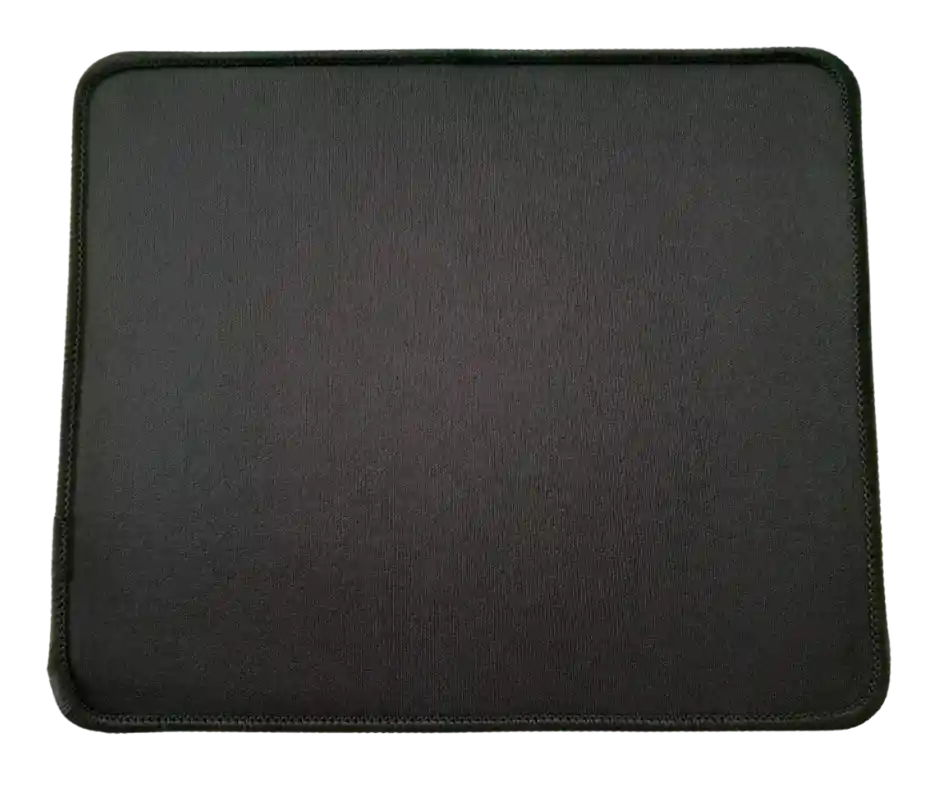 ⭐ Pad Mouse Sencillo Color Negro En Algodon ⭐