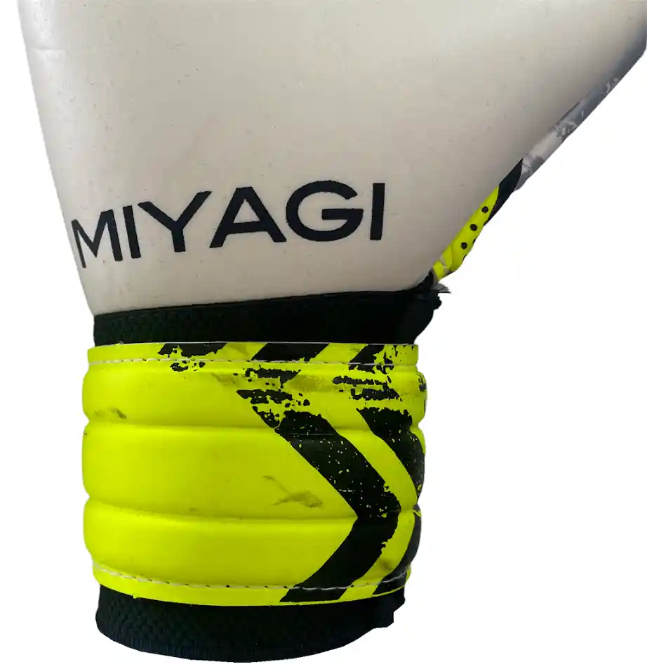 Guantes De Arquero Fútbol Sala Miyagi Star-mg30 Látex Aleman/ Amarillo Talla 11