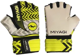 Guantes De Arquero Fútbol Sala Miyagi Star-mg30 Látex Aleman/ Amarillo Talla 11