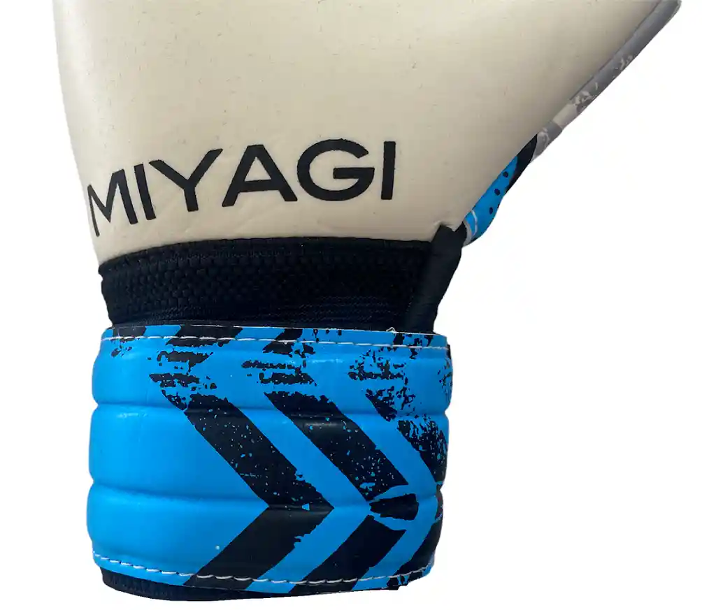 Guantes De Arquero Fútbol Sala Miyagi Star-mg30 Látex Aleman/azul Talla 11