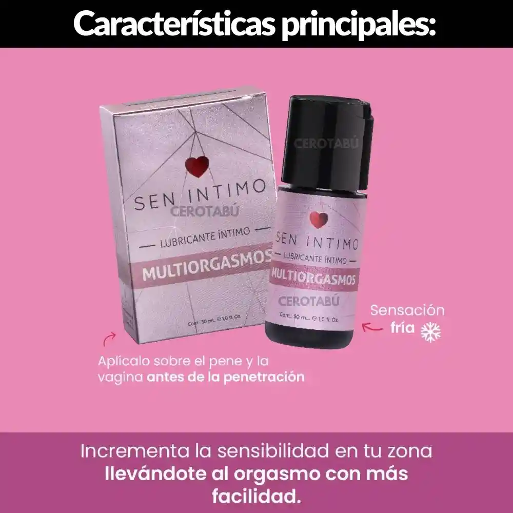 Sen Intimo Lubricante Multiorgasmo30 Ml