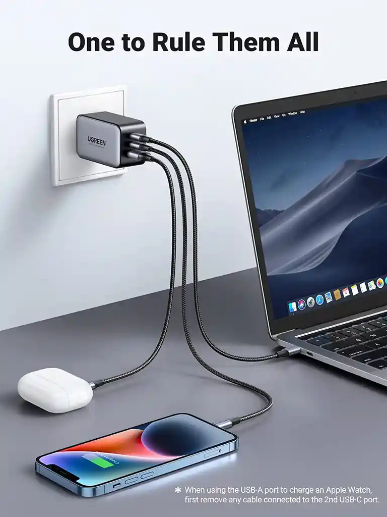 Cargador Usb Tipo C Macbook Air- Pro Ipad Certificado 65w