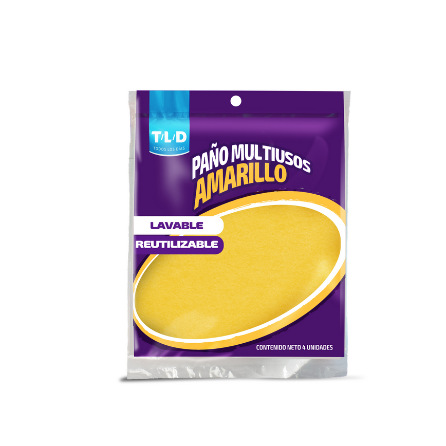 T/L/D Paño Multiusos Amarillo 4 und