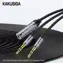 Splitter De Audio 1 A 2 Kakusiga | Trenzado | Alta Calidad