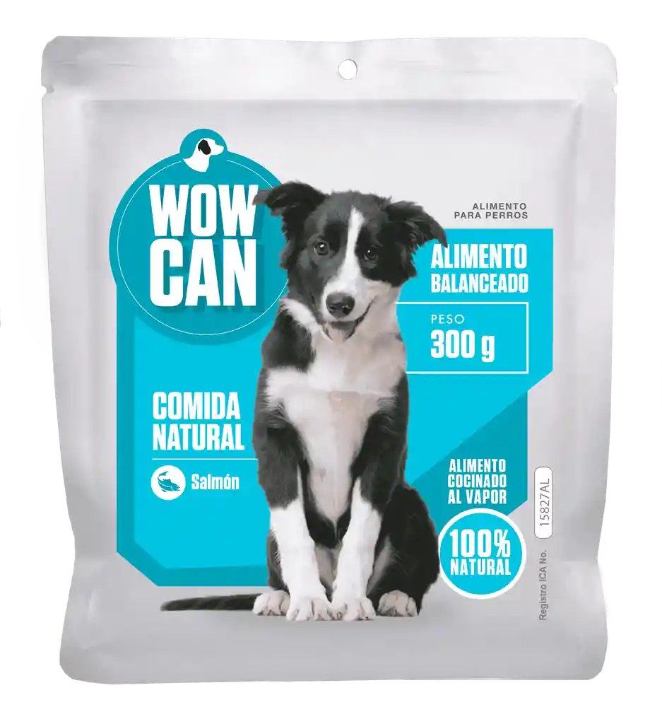 Wow Can Alimento Húmedo Natural Para Perro Con Sabor Salmón