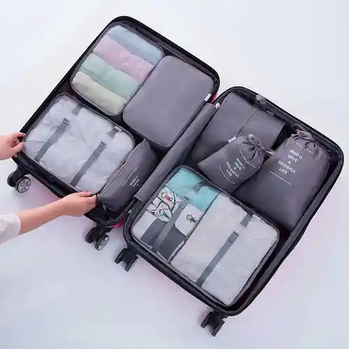 Juego X7 Piezas Organizador De Equipaje Para Viaje