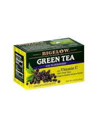 Bigelow Té Verde Con Saúco Plus Vitamina C, Cafeína, 18 Unidades