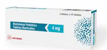 Montelukast Pediatrico Tabletas Masticables 4 Mg
