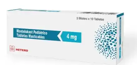 Montelukast Pediatrico Tabletas Masticables 4 Mg