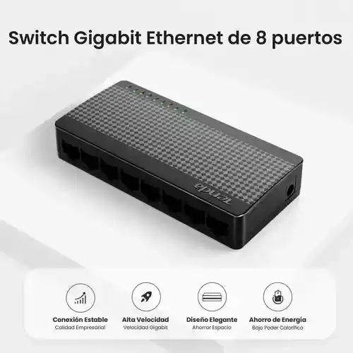 Switch Gigabit De Sobremesa De 8 Puertos Tenda