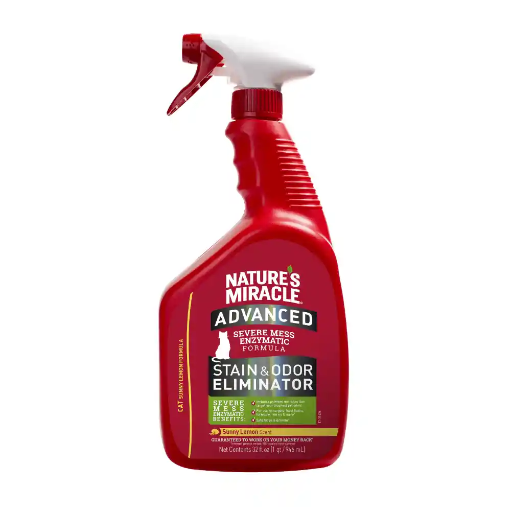 Nature's Miracle Advanced Eliminador De Manchas Y Olores Para Gato X 32oz-946ml