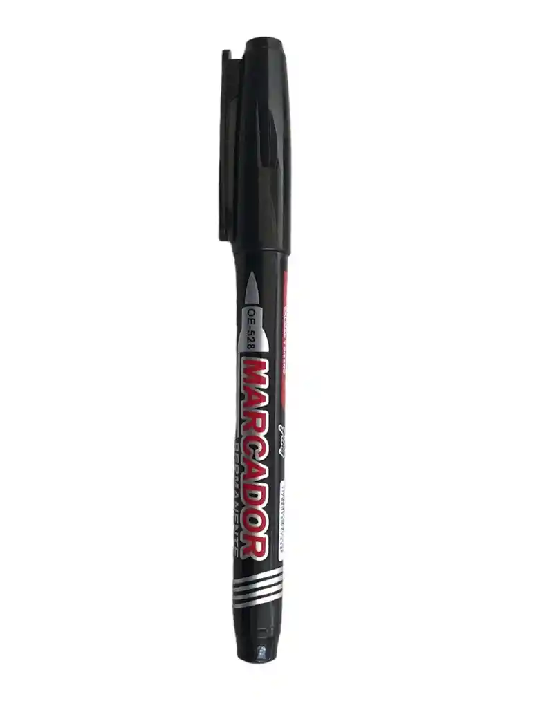 Marcador Permanente Punta Fina Negro Offi Esco Oe-528 Tipo Sharpie