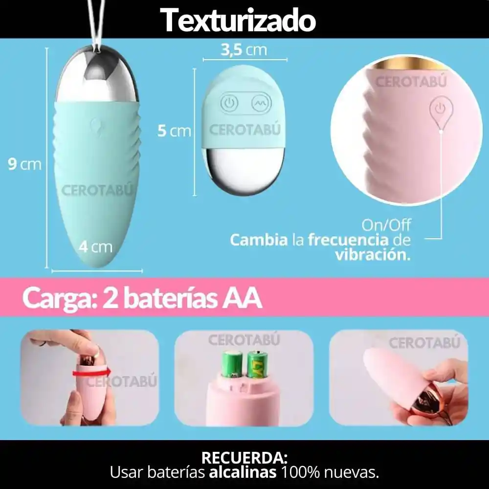 Vibrador Estimulador Clitoriano + Huevo Lilo Ruedas Ll-a1912-b Recargable