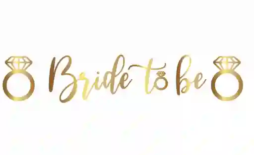 Letrero Bride To Be Dorado