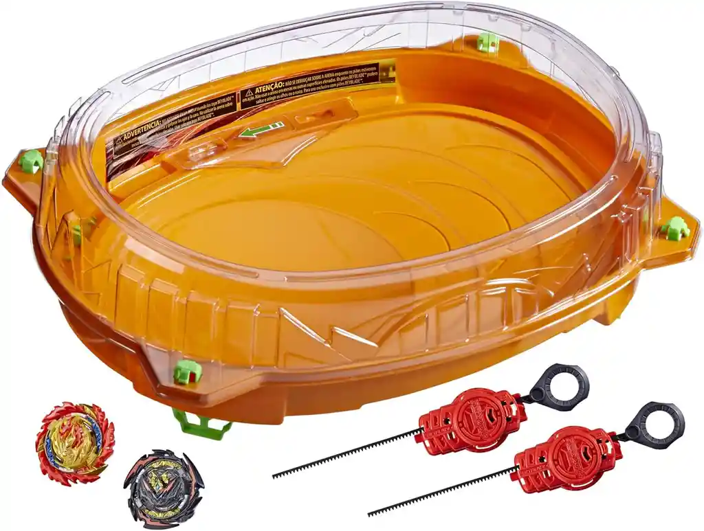 Beyblade Estadio Burst Quaddrive Campo De Batalla Cosmic + 2 Lanzadores