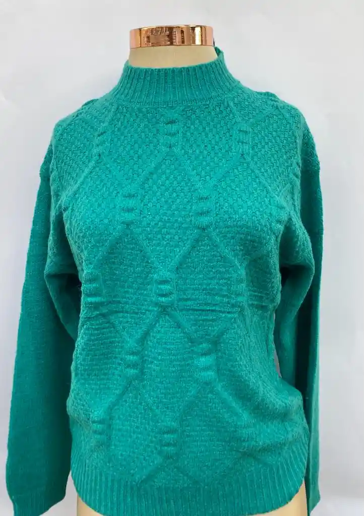 Saco Cuello Alto Talla Única Verde Talla Única