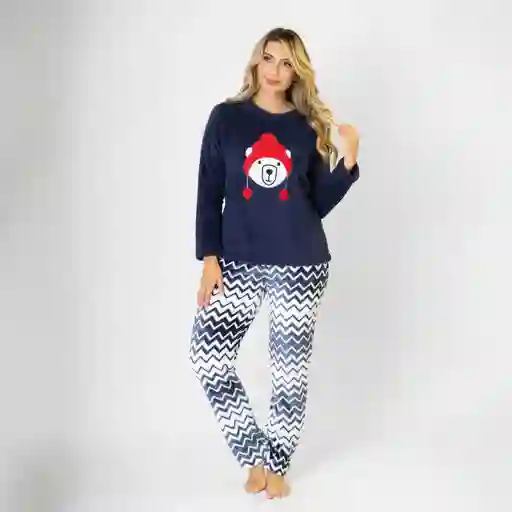 Pijama Térmica Con Bordado De Oso Talla M