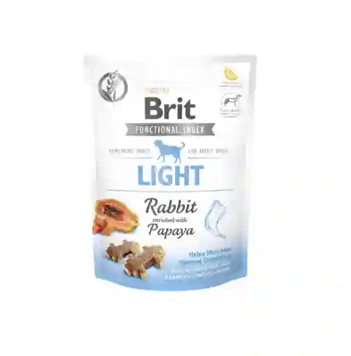 Brit Snack Funcional Para Perro Light- Conejo Y Papaya X 150gr
