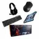 Combo 4 En 1 Teclado Mouse Diadema Pad Mouse Gamer K80
