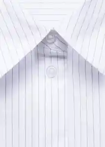 Camisa Rua Celeste Talla M Mujer Mango
