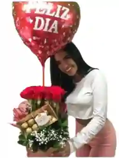 Rosas Y Globos De Amor