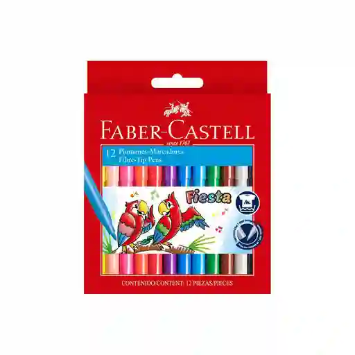 Paquete De Plumones Faber Castell X12 Unds