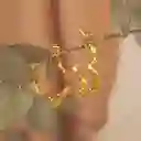 Aretes Candonga Ramita Palma Pequeños