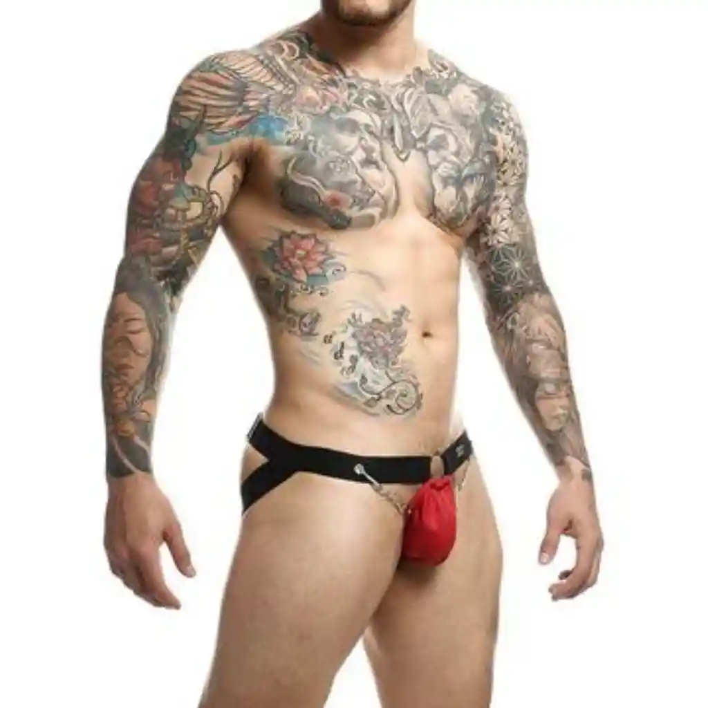 Suspensorio Dngeon Chain Jockstrap By Mob Red