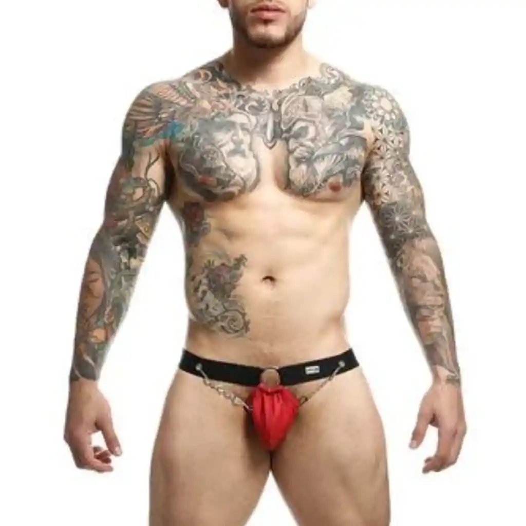 Suspensorio Dngeon Chain Jockstrap By Mob Red