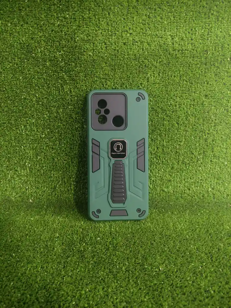 Xiaomi Redmi 12c | Forro Protector | Case Rigido | Proteccion 360° |verde|soporte Incluido | Bordes Reforzados | Xiaomi | Carcasa | Funda | Anti Humedad | Full Proteccion.