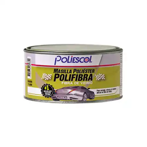 Masilla Polifibra Poliescol X1/8 Galon Incluye Catalizador