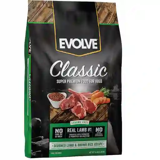 Evolve Perro Adulto Classic Lamb (cordero) X 14 Lb