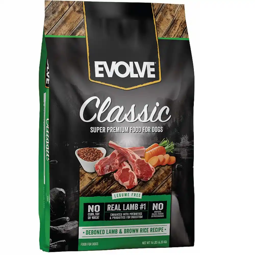 Evolve Perro Adulto Classic Lamb (cordero) X 3.75 Lb