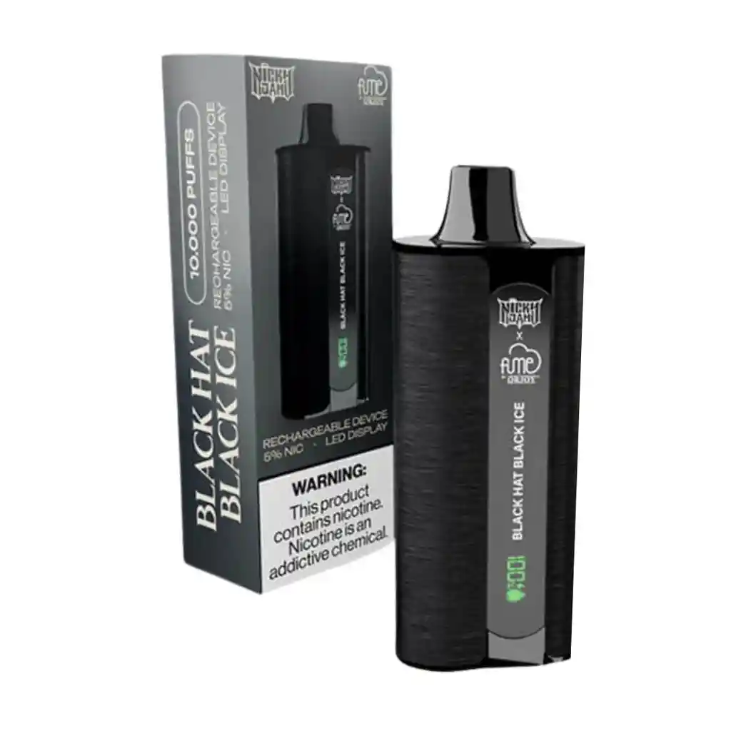 Vapeador Nicky Jam By Fume Black Hat Black Ice (black Ice) 10.000 Puffs