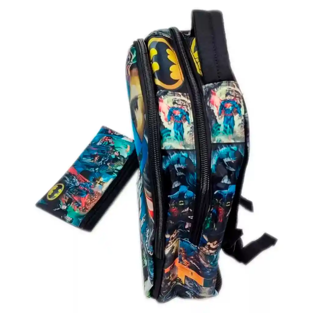 Morral + Cartuchera Comic Batman Estilo Maleta Escudo Hush